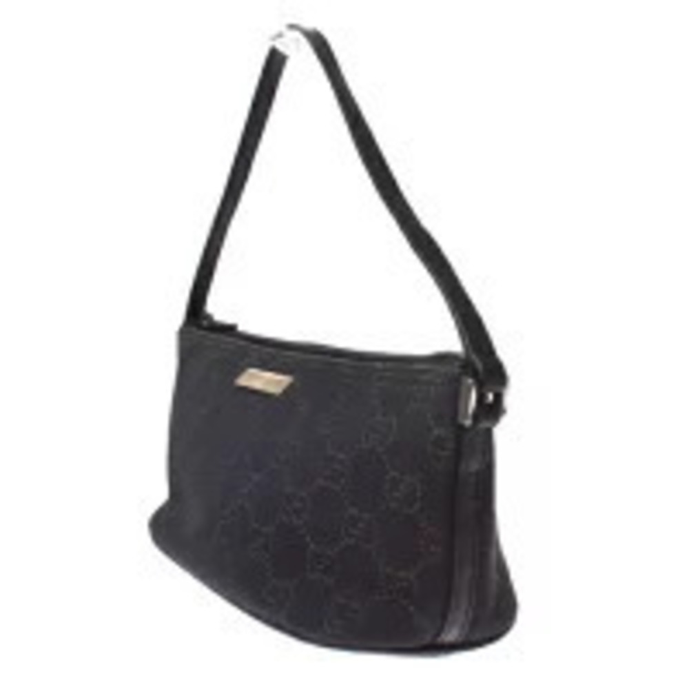Gucci Leather Handbag GG Canvas Brown